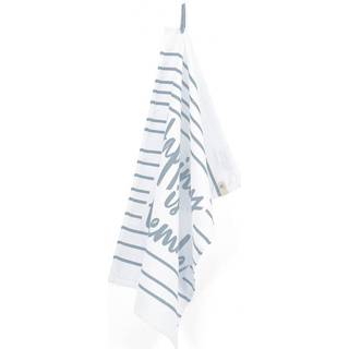 👉 Theedoek blauw katoen Walra Dry with Happiness Jeans