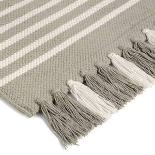 👉 Badmat katoen taupe Walra Stripes & Structure