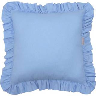 👉 Katoen blauw Dolly Kussen 35x35 cm New! 8718889108329