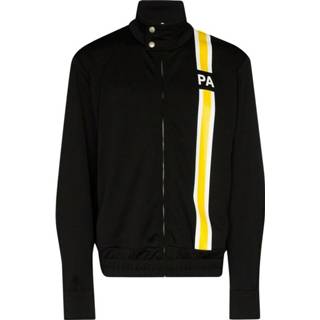 👉 L male zwart Veste zippée à bandes logo