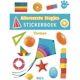 Stickerboek active Uitgeverij ballon allereerste stapjes - vormen 9789403221885