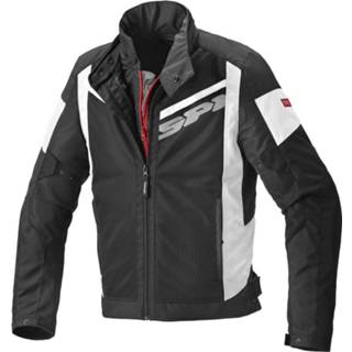 👉 Motorfiet zwart wit 3XL Spidi Breezy Net H2Out Motorfiets textiel jas