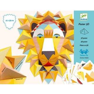 👉 Poster active Djeco vouwset 3D - koning leeuw 3070900094475