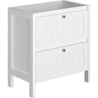 👉 Wastafelonderkast wit spaanplaat america Allibert 79 cm staand Mat 79x86x45.5 3588560362099