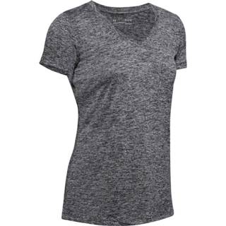 👉 Sport shirt zwart XL vrouwen Under Armour Tech Twist sportshirt voor dames (V-hals, LZ17) - Sportshirts