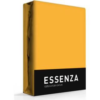 👉 Hoeslaken satijn satijn-katoen geel Essenza Mustard-1-persoons (80x200 cm) 8715944670432
