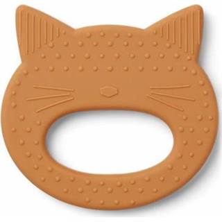 👉 Bijtring active Liewood gemma poes - mosterd 5713370016698