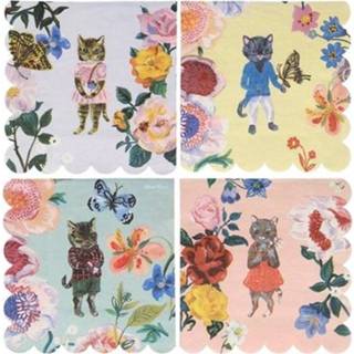 👉 Servet small active Meri servetten natalie lété flora cat - 20st 9781534027794