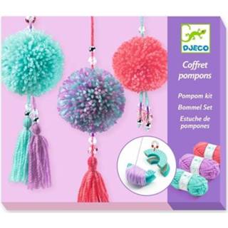 👉 Knutselset active Djeco pompons hangertjes 3070900098350