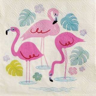 👉 Servet active Rex london servetten flamingo bay - 20 st 5027455415789