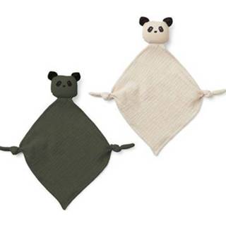 👉 Knuffeldoek active Liewood yoko - panda hunter green&sandy mix 2st 5713370206976