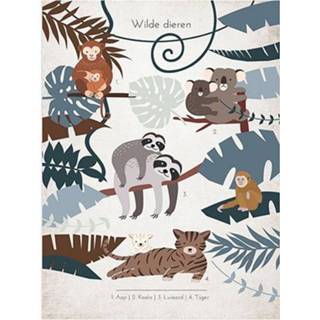 👉 Poster active Little&pure dubbelzijdige wilde dieren - luiaard 7106627719615