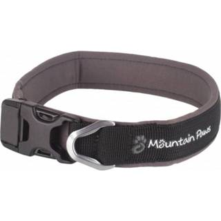 👉 Mountain Paws - Black Dog Collars - Hondenhalsband maat XL, zwart