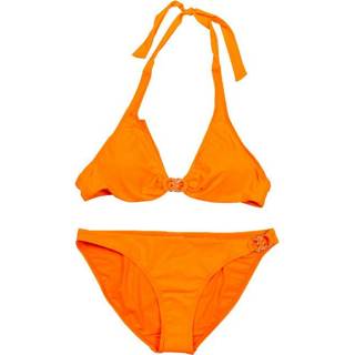 👉 Maillot l vrouwen oranje de bain 2 pièces triangle