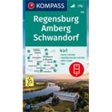 👉 Wandelkaart Kompass - Regensburg, Amberg, Schwandorf 2. Auflage 2021 9783991210801