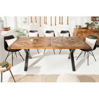 👉 Eettafel mannen Infinity Home 160cm natuur massief mango - 39286