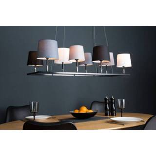 👉 Hang lamp grijs wit zwart Hanglamp Levels III Zwart/Grijs/Wit 100cm - 38823