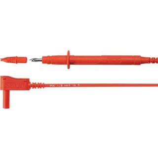 👉 Rood Schützinger SPL 7312 Ni / 1 100 RT Veiligheidsmeetsnoer [Stekker 4 mm - Testpunt] 2050006629246