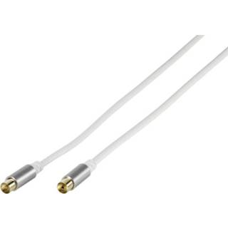 👉 Antenne wit Vivanco Antenne, Satelliet, TV, receiver Aansluitkabel [1x Coaxiaal stekker - 1x bus] 10.00 m 110 dB Afgeschermd, Vergulde steekcontacten 4008928431575