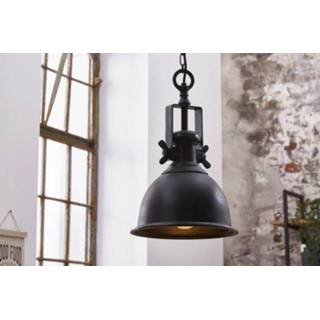 👉 Hang lamp zwart Hanglamp Industrieel 28,5cm - 40919