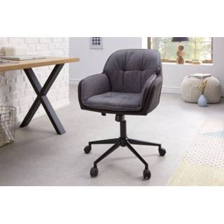 👉 Bureau stoel grijs antraciet Bureaustoel Lounger - 40864