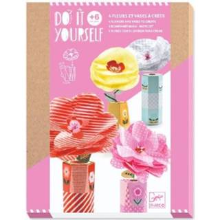 Knutselset active Djeco diy bloemen in vazen 3070900079519