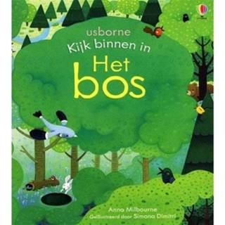 👉 Kartonboekje active Uitgeverij usborne kartonboek kijk binnen in het bos 9781474962520