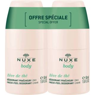 👉 Deodorant vrouwen NUXE Body Rêve de thé Fresh-Feel 24hr Duo 2 x 50ml 3264680025587