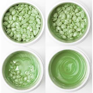 👉 Unisex donkergroen wax Rio Premium Hard Beads - Green Tea 5019487087539