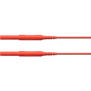 👉 Rood Schützinger HSPL 8568 / AWG16 50 RT Veiligheidsmeetsnoer [Stekker 4 mm - Stekker mm] 2050006628560