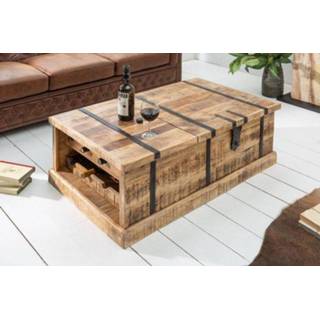 👉 Salon tafel hout mannen Salontafel wijnrek Bodega Massief Mango - 39814