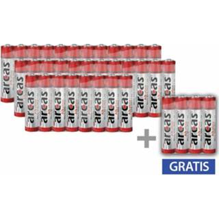 👉 Batterij alkaline AAA (potlood) Arcas 1.5 V 36 stuk(s) 4260030254095