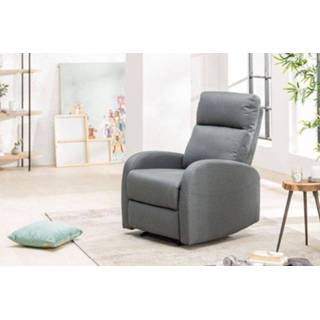 👉 Fauteuil grijs Hollywood II structuur - 40790