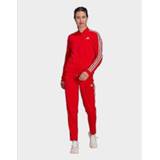 👉 Trainingspak rood wit vrouwen Vivid Red Adidas Essentials 3-Stripes - / White Dames 4064054131123