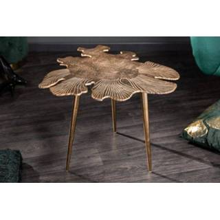 👉 Salon tafel goud Salontafel Leaf 57cm - 40390