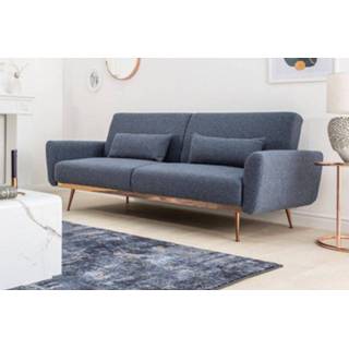 👉 Slaap bank blauw Slaapbank Bellezza 208cm - 40025