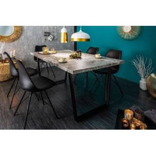 👉 Eettafel Loft 160cm Betonlook - 38956