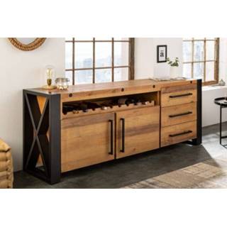 👉 Dressoir hout grenen Thor 195cm Massief Natuur - 40683