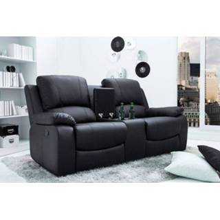 👉 Zwart Bioscoopbank Relaxbank 2-zit Hollywood - 40619