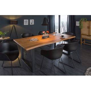 👉 Eettafel hout Mammut 160cm Massief Acacia - 40606