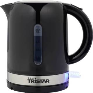 👉 Waterkoker zwart Tristar WK-1342 Snoerloos, Controlelampje 8713016101860