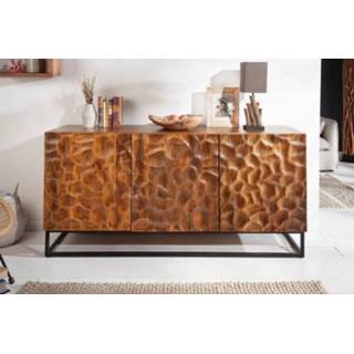 👉 Dressoir hout mannen Vulcano 160cm Massief Mango - 40055
