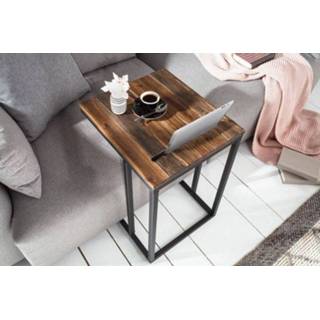 👉 Bijzet tafel hout Bijzettafel Elements 43cm Massief Acacia - 39724