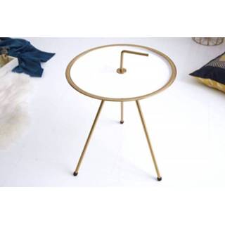 👉 Bijzet tafel goud wit Bijzettafel SimplyClever 36cm - 39495