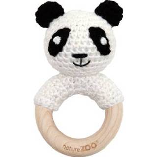 👉 Bijtring meisjes wit Nature Zoo of Denmark incl. rammelaar, panda 5713194307040