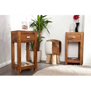 👉 Bijzet tafel hout Bijzettafel Lagos 70cm Massief Sheesham - 22679