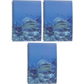 👉 Schrift 3x stuks haaien 3D 21cm