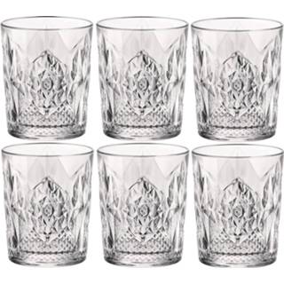 👉 Transparant Set van 6x stuks tumbler waterglazen/whisyglazen/drinkglazen 390 ml