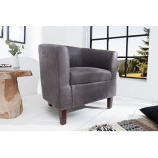 👉 Fauteuil grijs Hemmingway Vintage - 38476