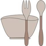 👉 Silicon Default Title Bowl + Spoon/Fork - Sand